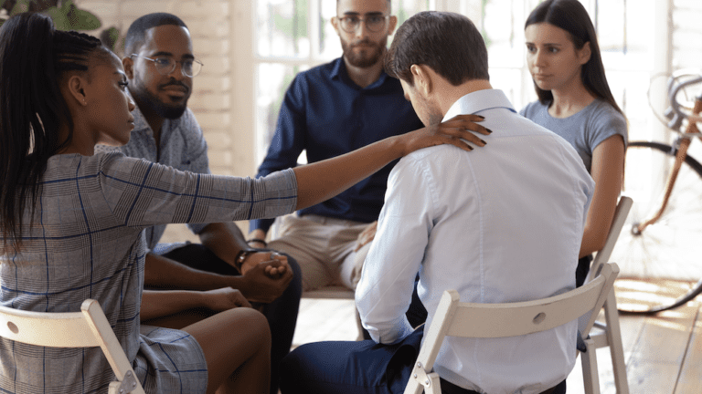 Picture of group showing compassion