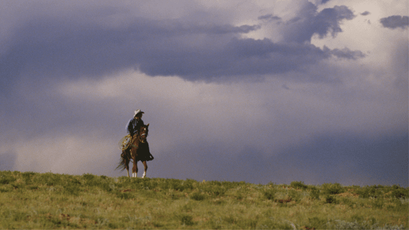 horseman in the storm