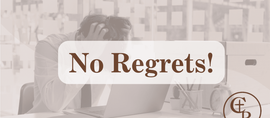 No regrets Blog